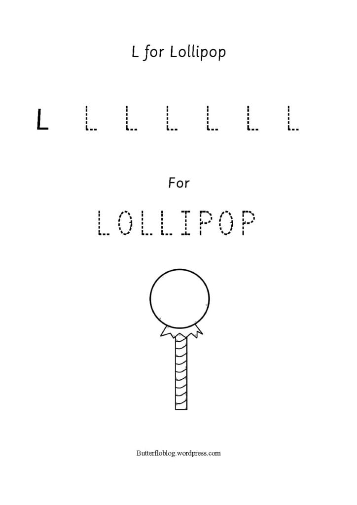 L FOR LOLLIPOP