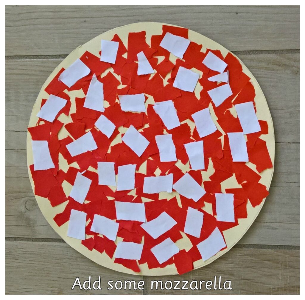 PIZZA ADD THE MOZZARELLA