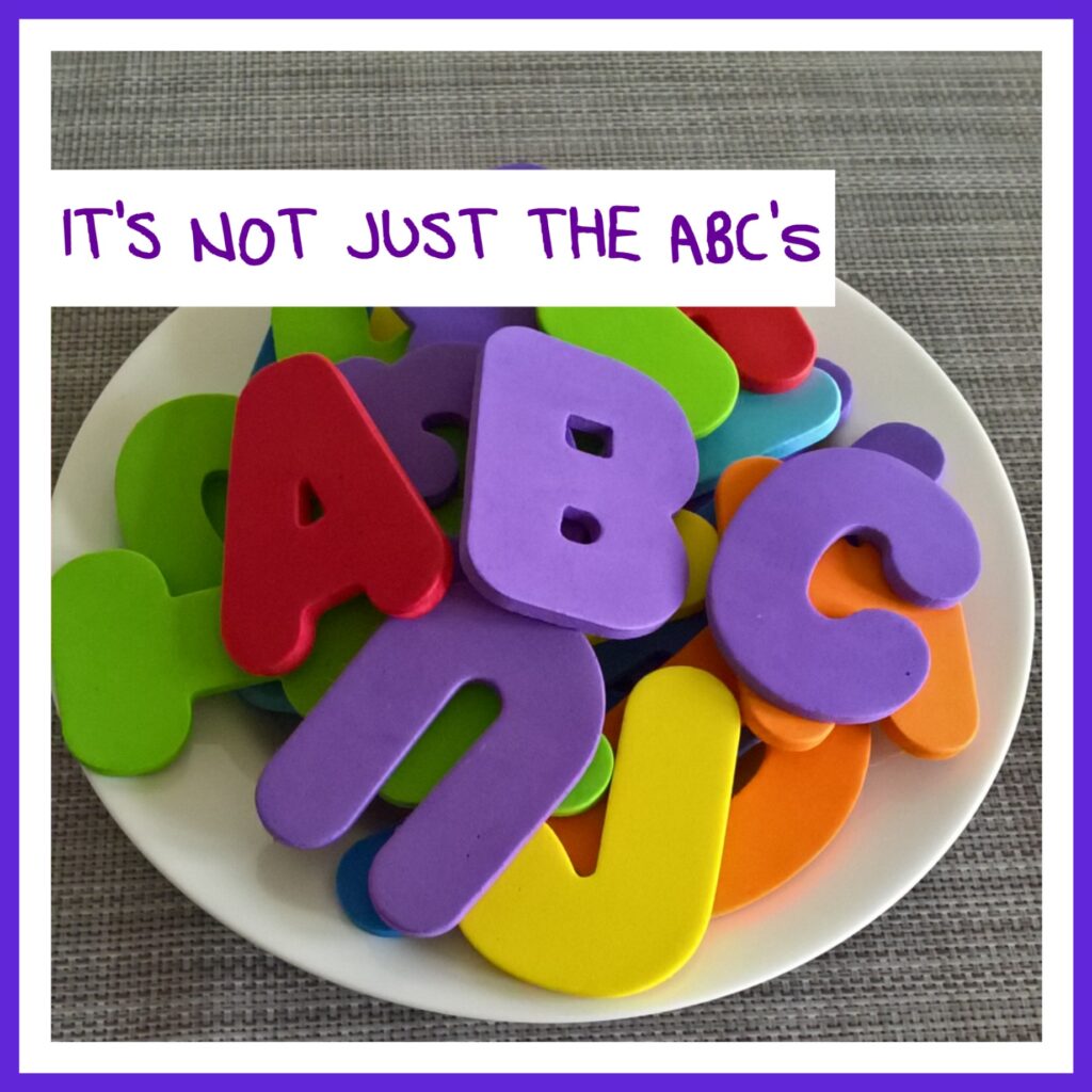 not just the abc's