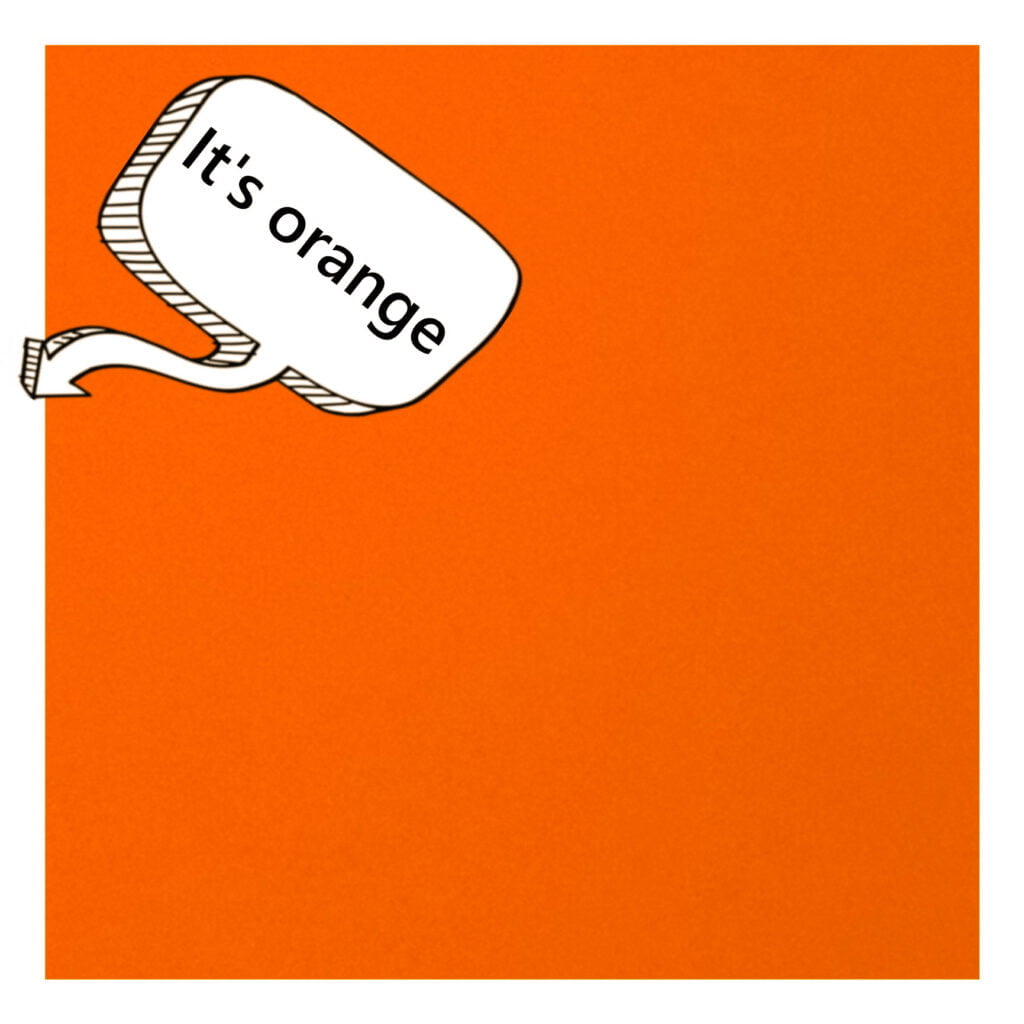 The colour orange