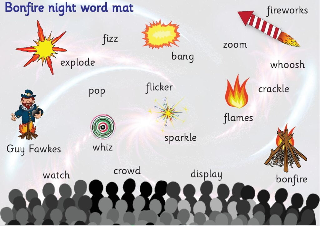 BONFIRE NIGHT WORD MAT