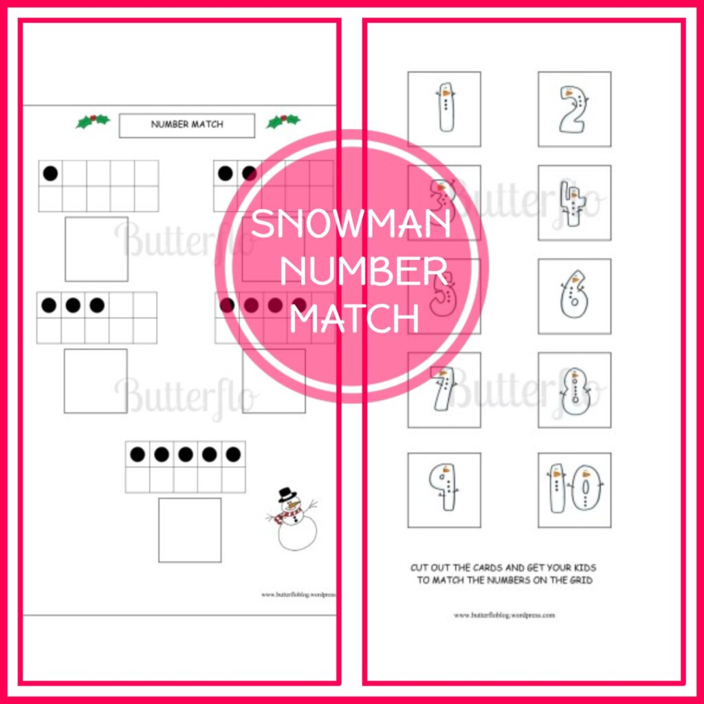 SNOWMAN NUMBER MATCH