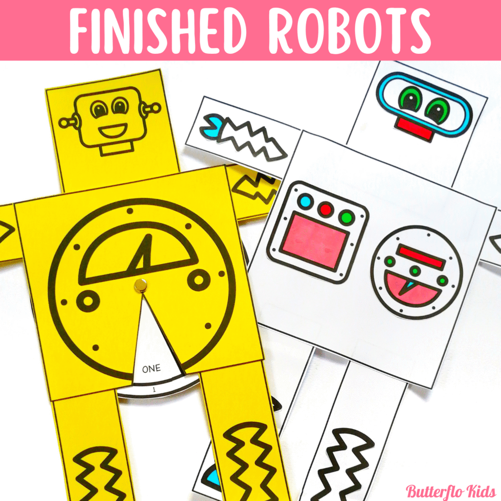 counting 1 to 10 robot craft