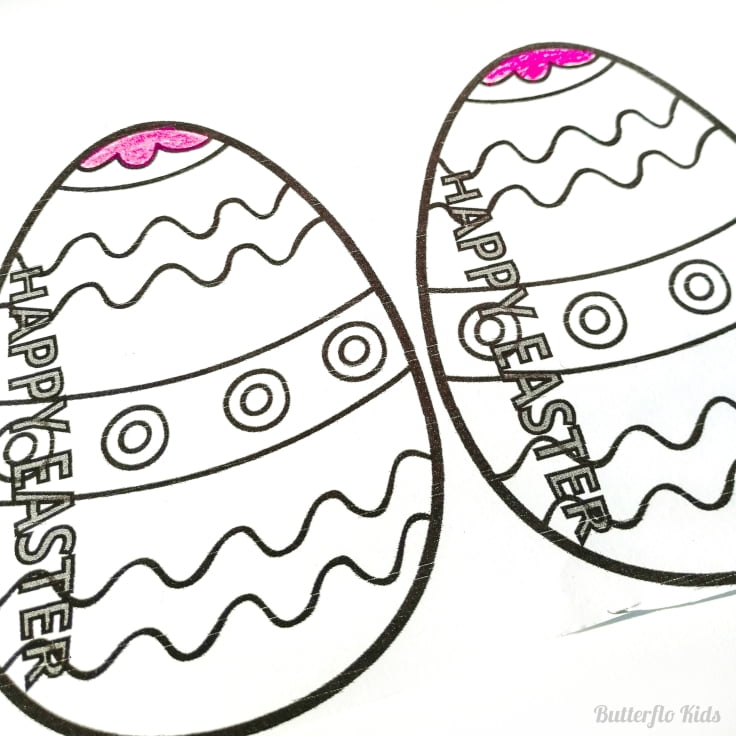 easter egg craft template