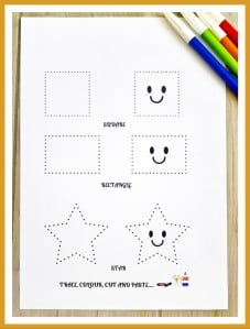 shape tracing activity