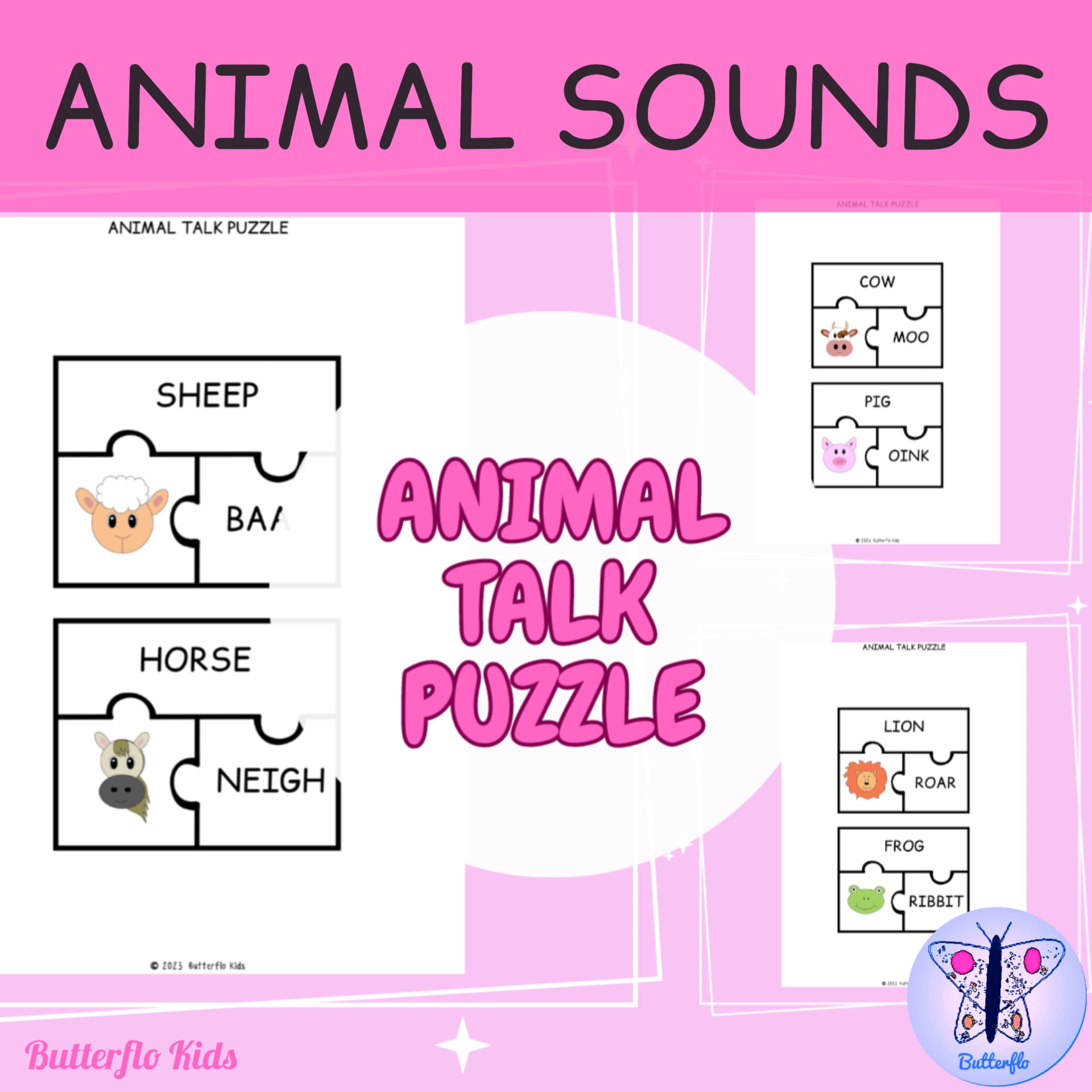 animal sounds puzzle