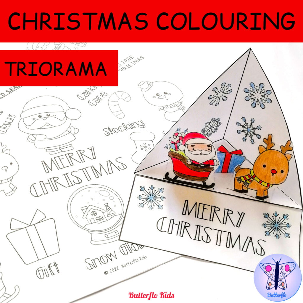 Christmas colouring page