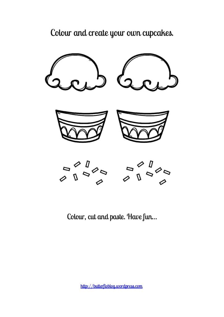 cupcake cut and paste