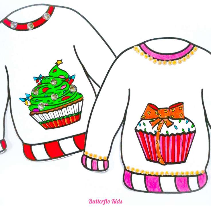 Christmas jumper colouring