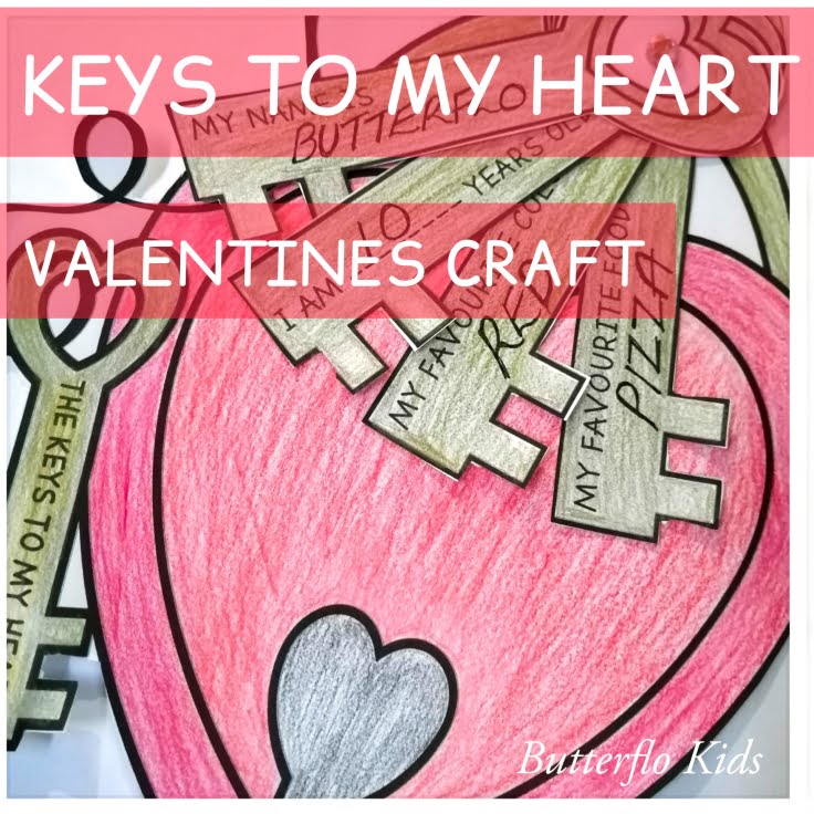key to my heart saint valentines craft