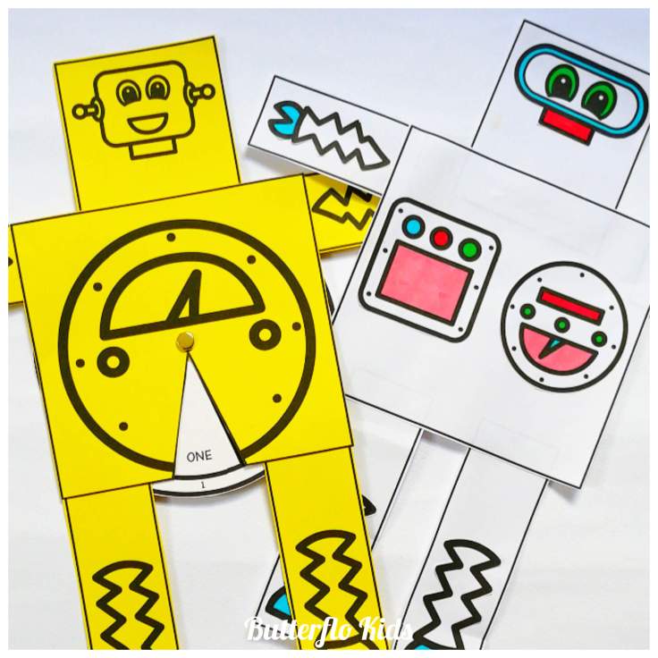 counting robot 1-10 craft