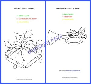 jingle bells colouring page