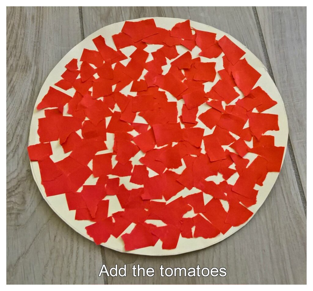 PIZZA ADD THE TOMATOES