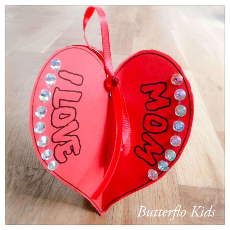 mothers day heart craft