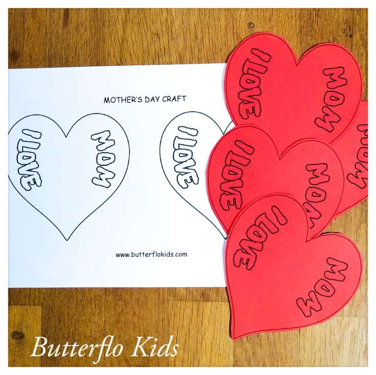 mothers day heart craft