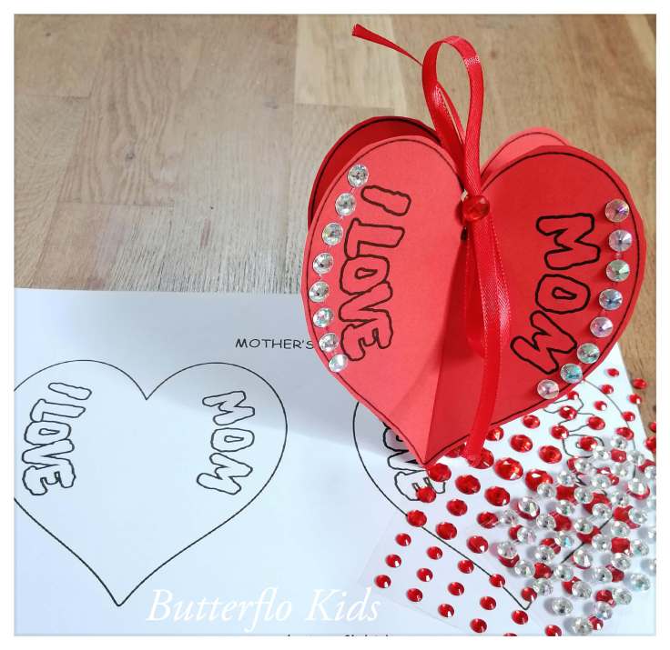 mothers day heart craft