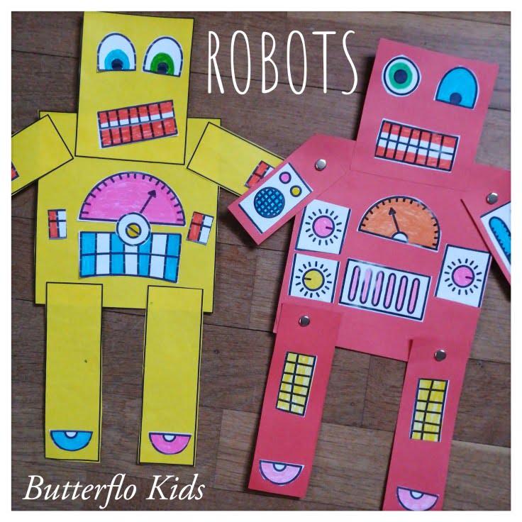 summer arts and crafts robots