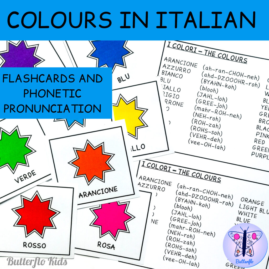 colours in italian with phonetic pronunciation