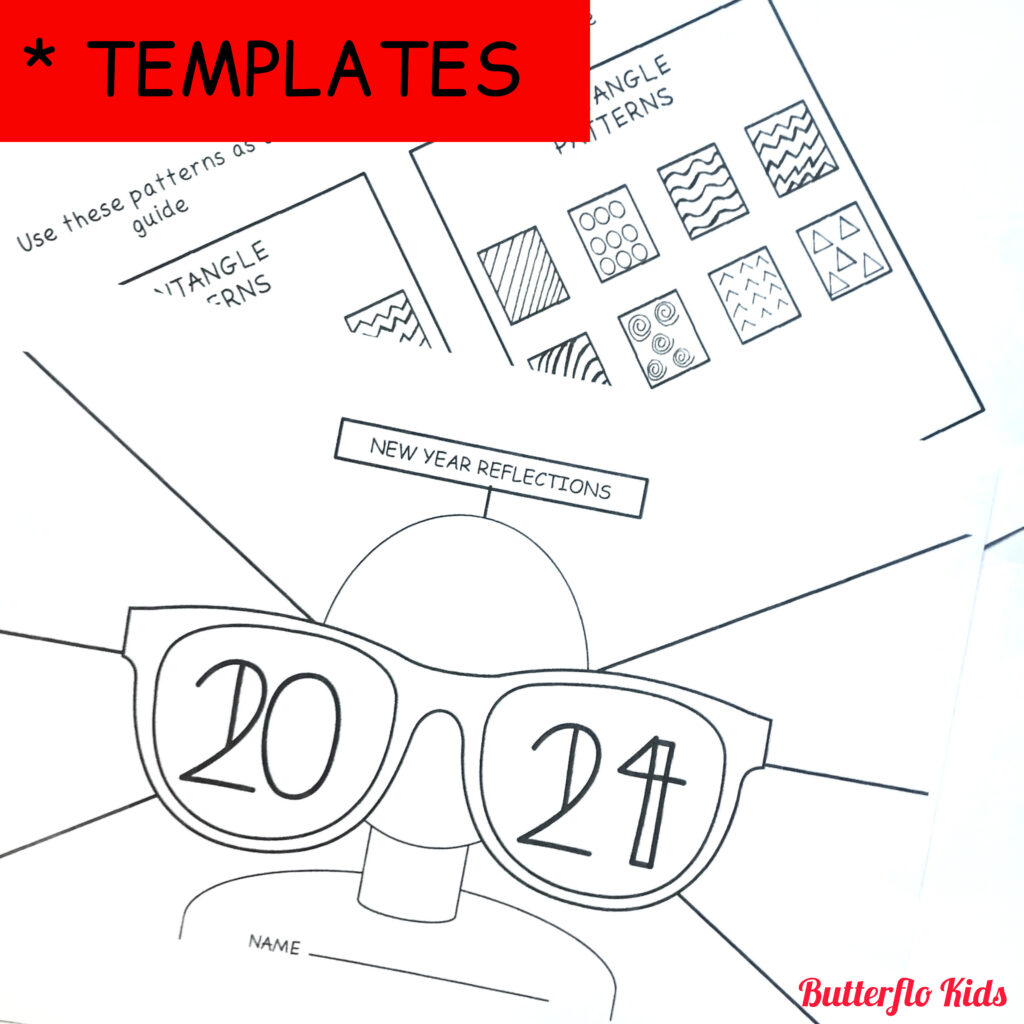 new year resolution craft templates