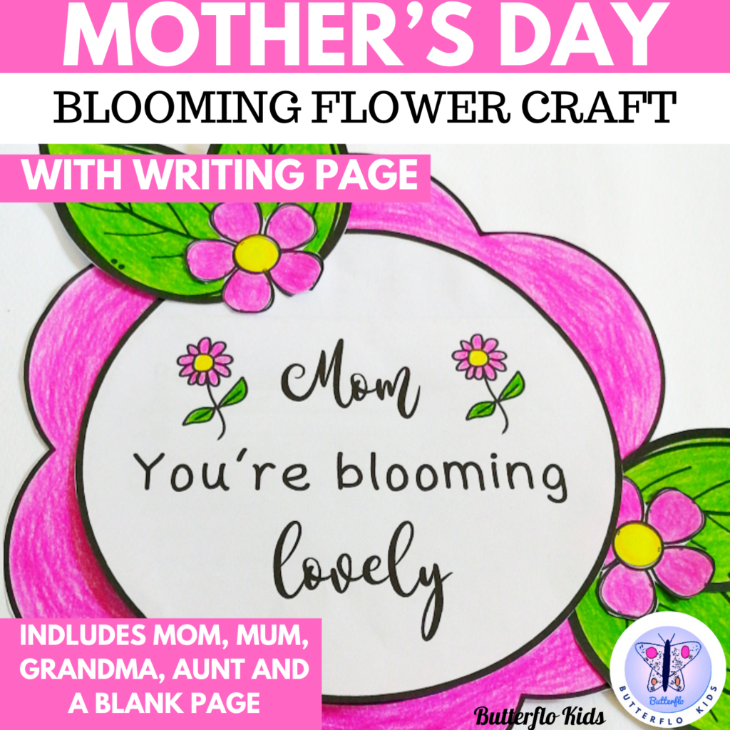 mother's day blooming flower craft