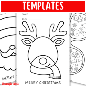 Christmas Santa Claus and Rudolph the Reindeer Craft - Butterflo Kids