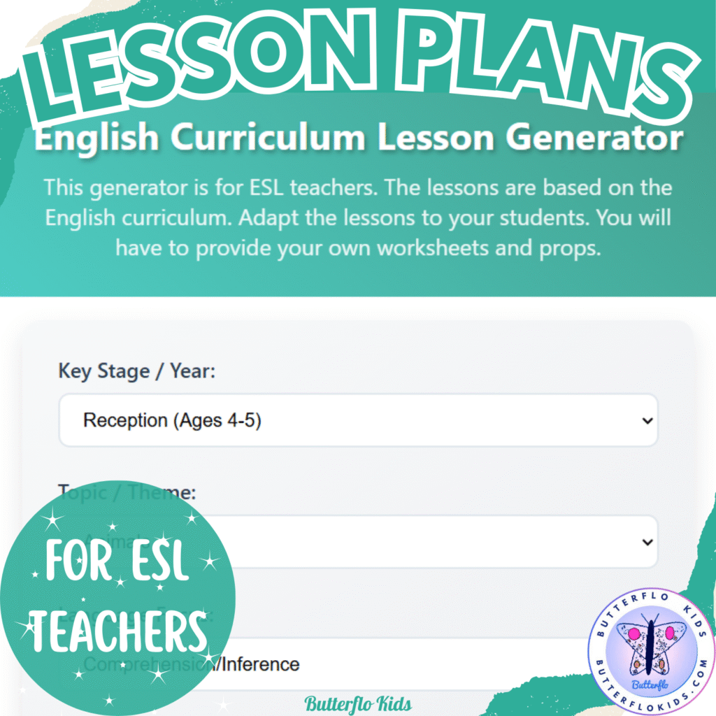 esl lesson plan generator