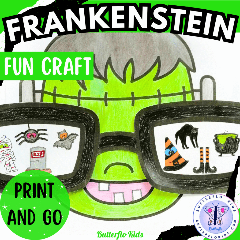 frankenstein halloween craft frankenstein head