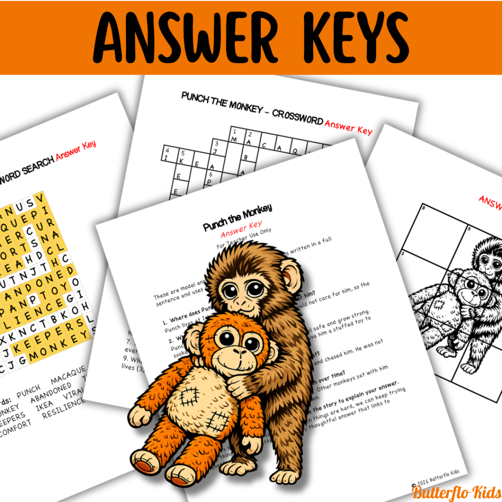 punch the monkey answer keys
