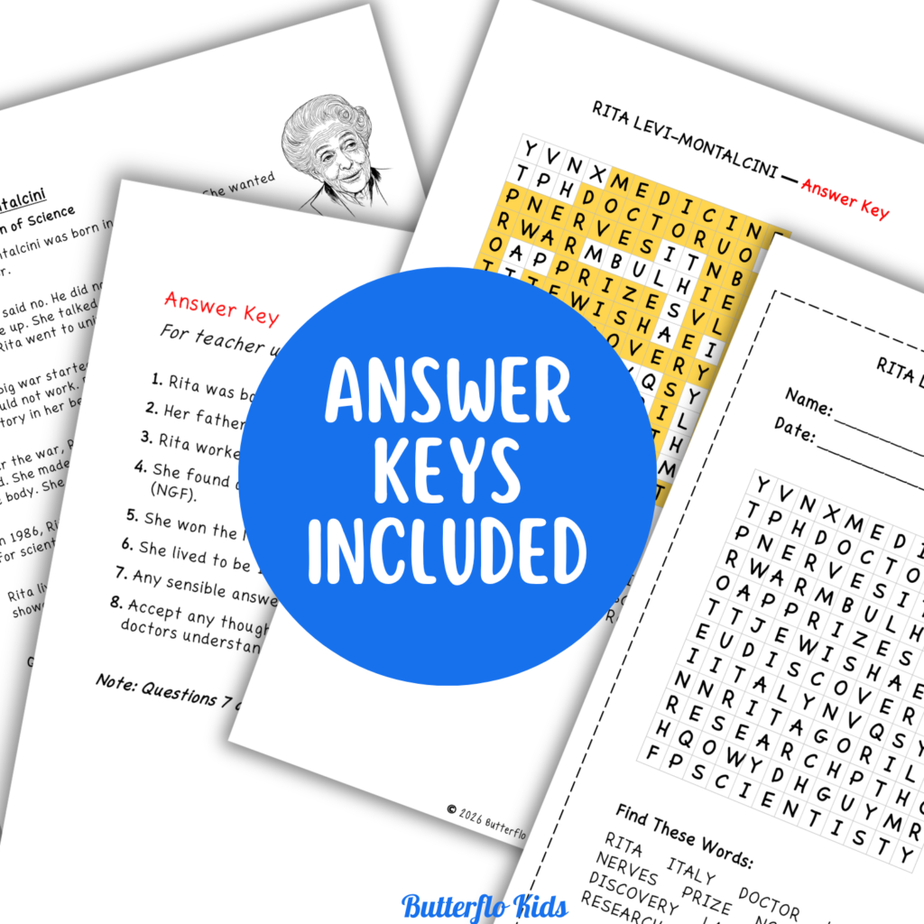 rita levi montalcini answer keys